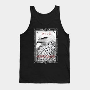 Eagle Bald Eagle Wild Nature Illustration Line Epic Illustration Line Art Tank Top